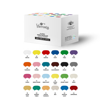 Viktoria Classic Acrylic Paint Set (24x60ML - 24x120ML)